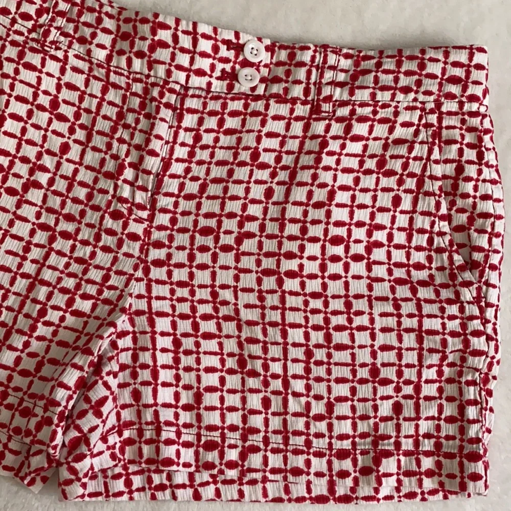 Vineyard Vines | Tie Dye Squares Print Shorts 100% Cotton 2H0297 Red/White (6) - Picture 8 of 16